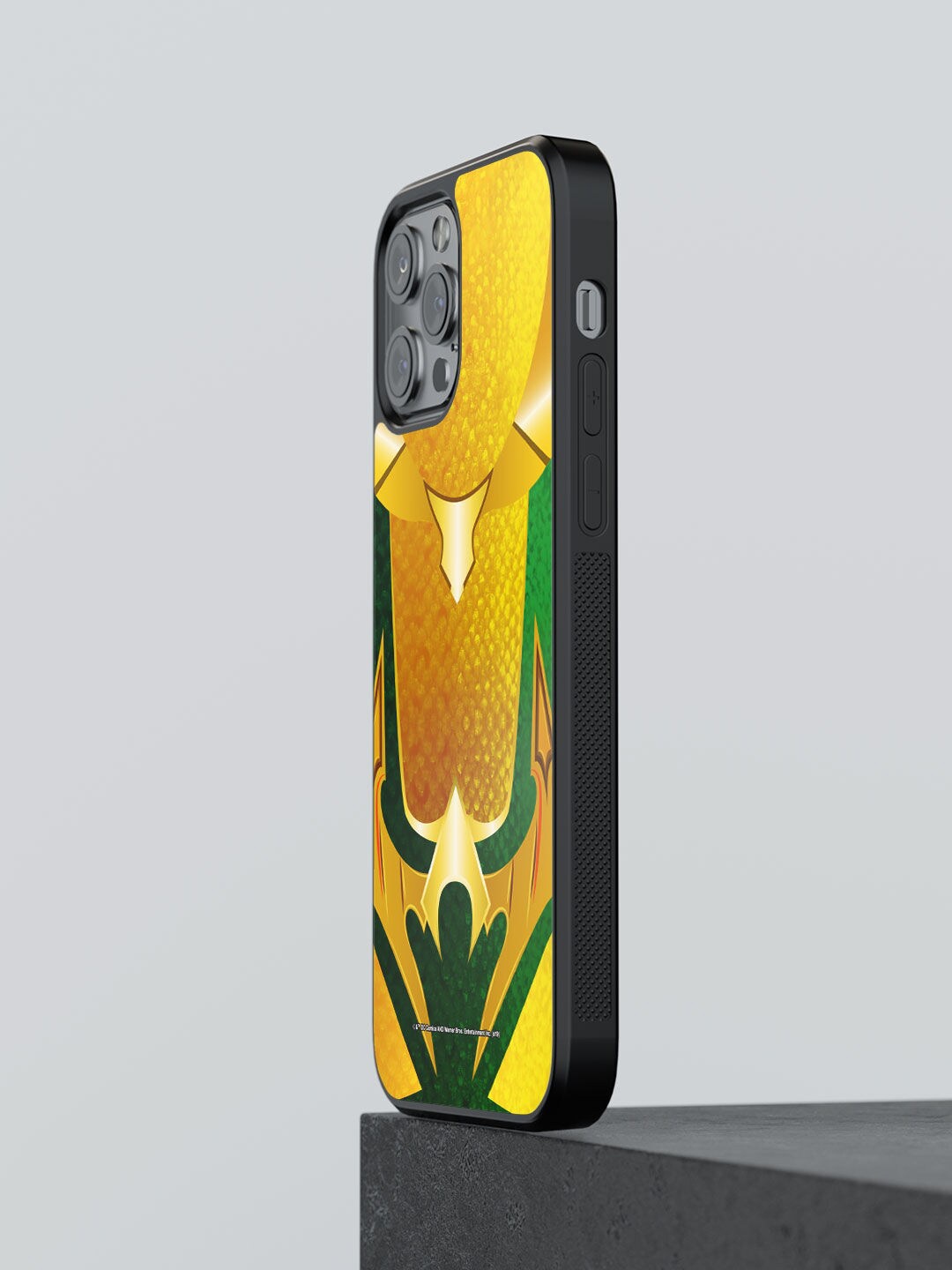 

macmerise Yellow Printed Suit up Aquaman iPhone 12 Pro Max Bumper Case