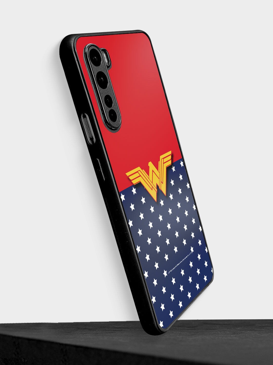 

macmerise Blue & Red Wonder Woman Logo Printed One Plus Nord Back Case