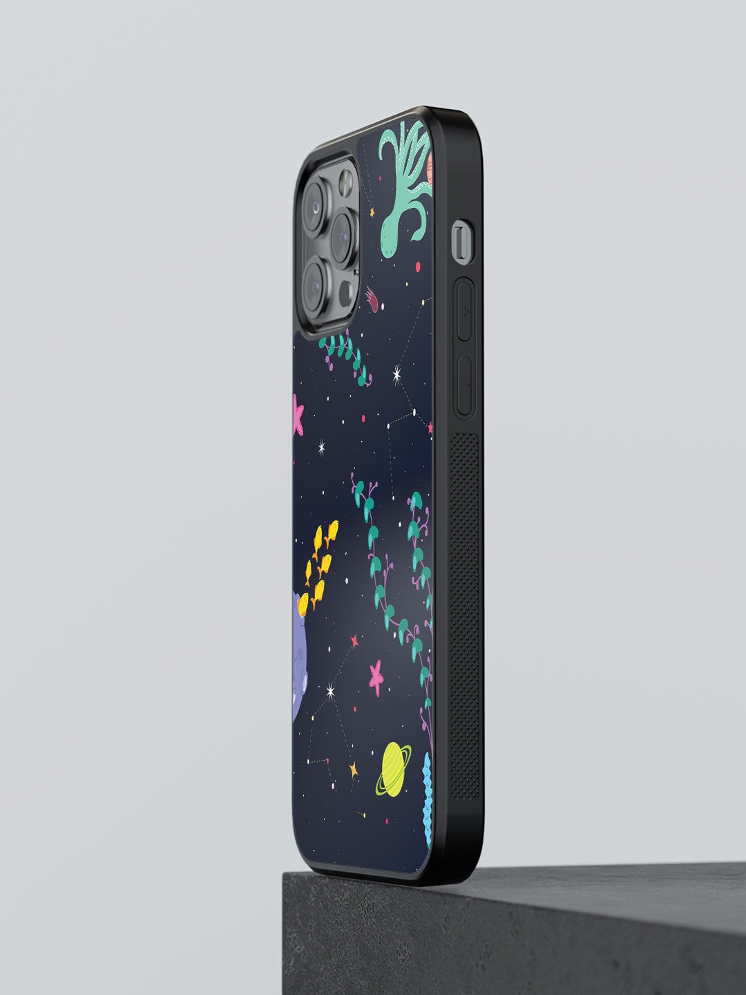 

macmerise Blue Space Aquarium Printed iPhone 12 Pro Max Bumper Case
