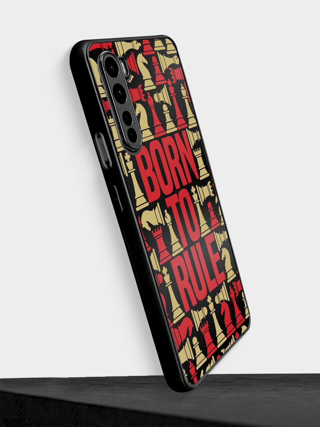 

macmerise Black & Red Born To Rule Design OnePlus Nord Bumper Phone Back Case