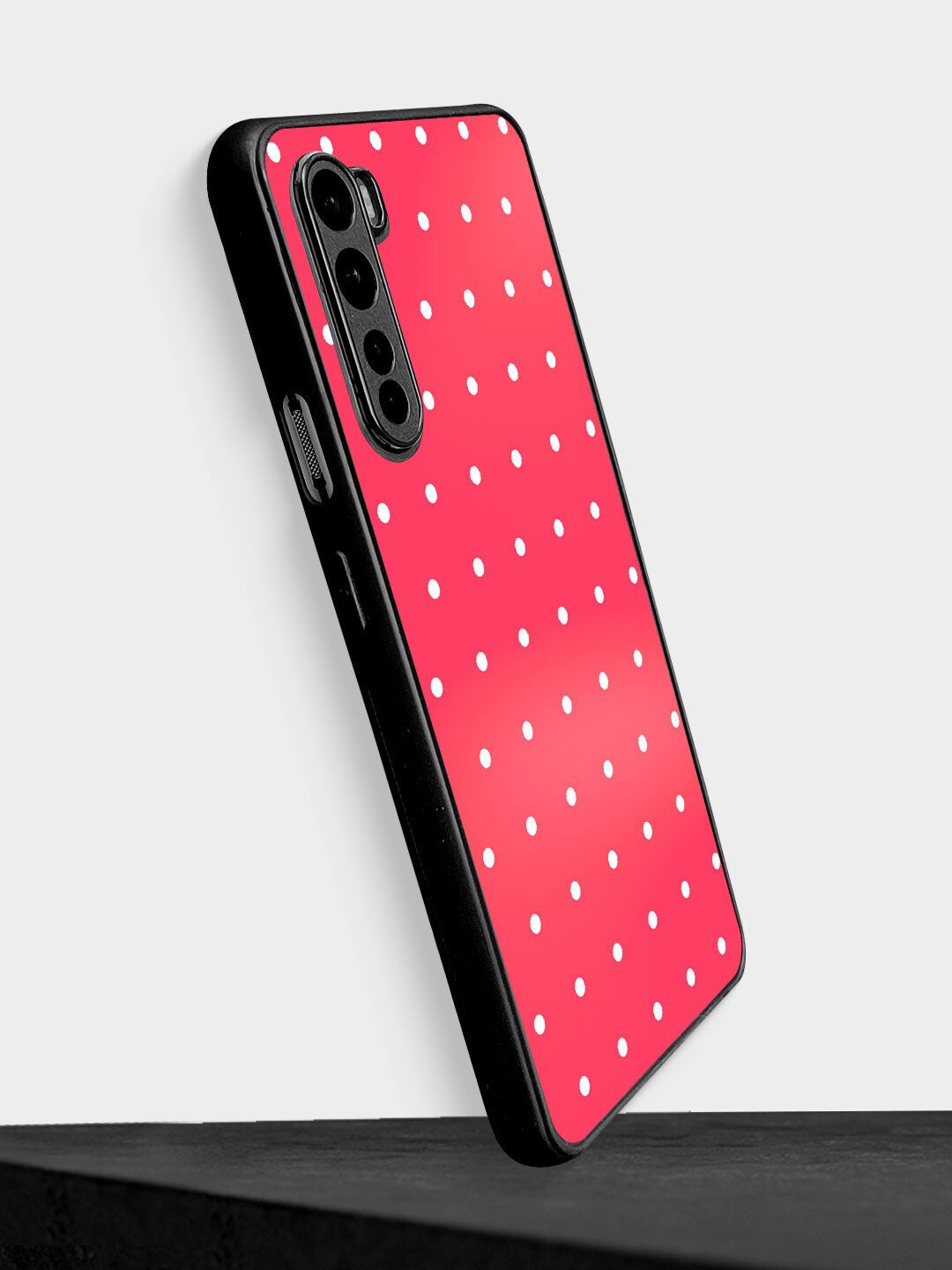 

Macmerise Pink Polka Dot Design OnePlus Nord Bumper Phone Back Case