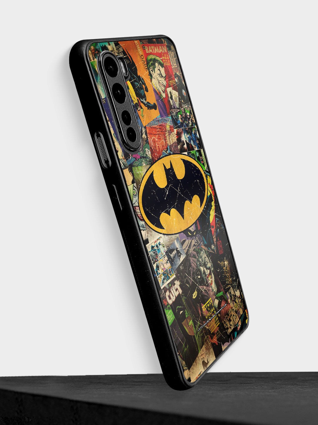 

macmerise Black Printed Comic Bat OnePlus Nord Bumper Case