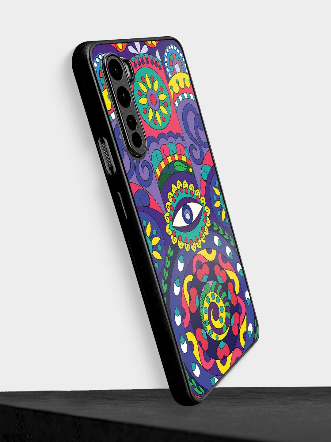

macmerise Blue & Red Printed Humsa Design OnePlus Nord Bumper Phone Back Case