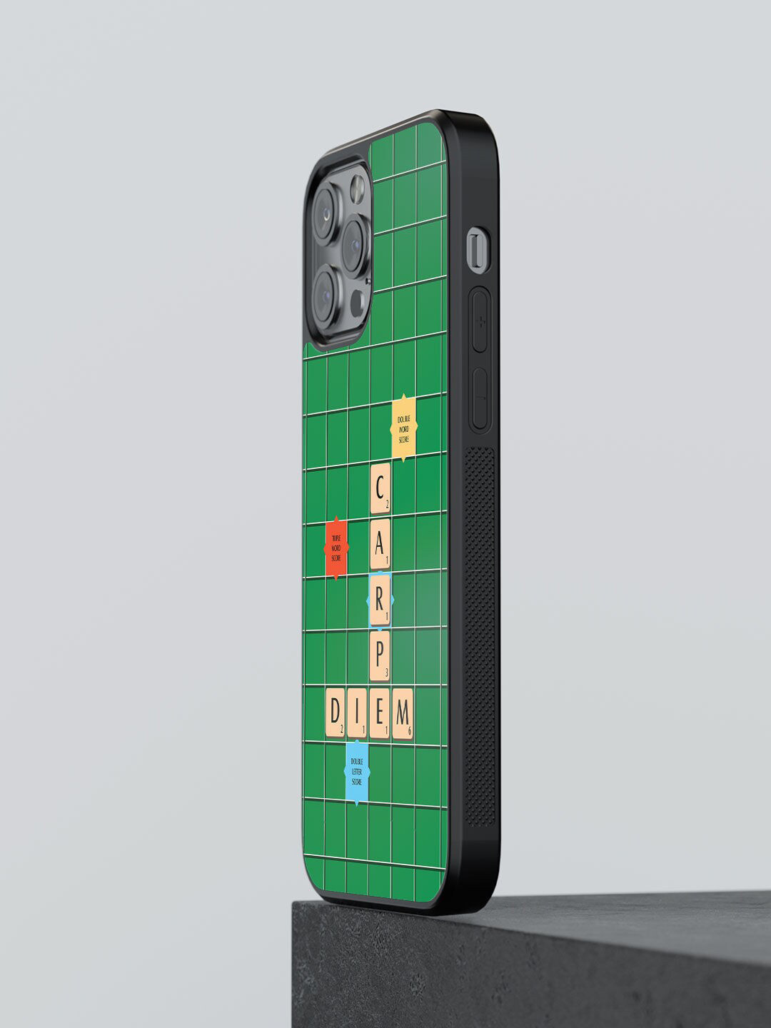 

macmerise Green & Beige Printed Scrabble Game Design iPhone 12 Pro Max Phone Back Case