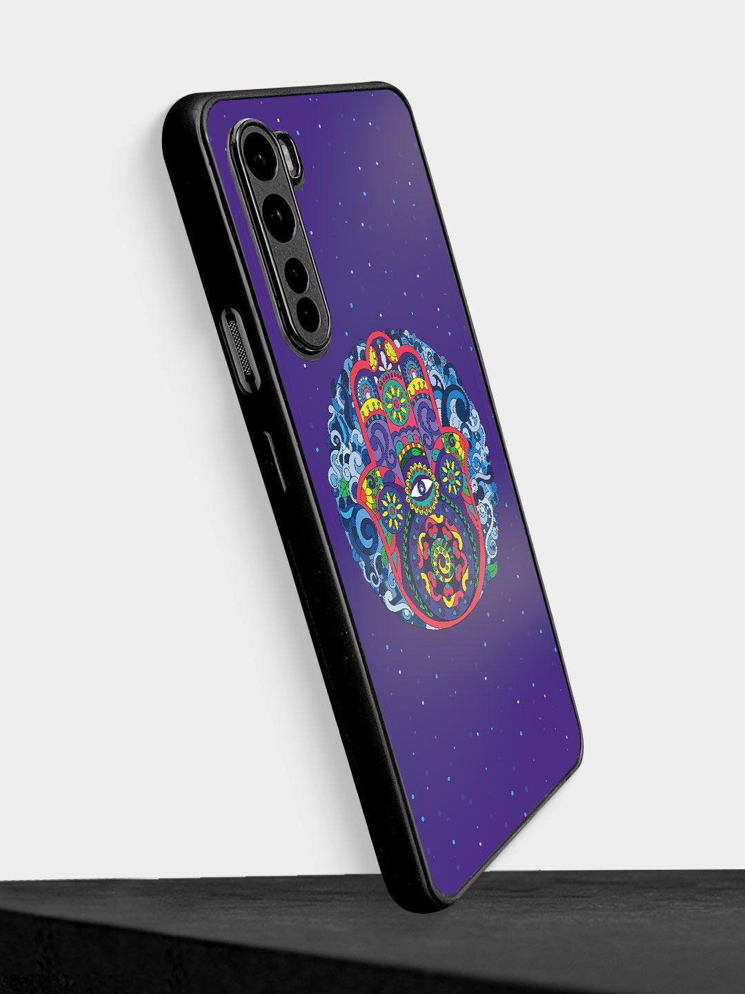 

macmerise Purple Humsa Mandala Printed OnePlus Nord Bumper Back Case