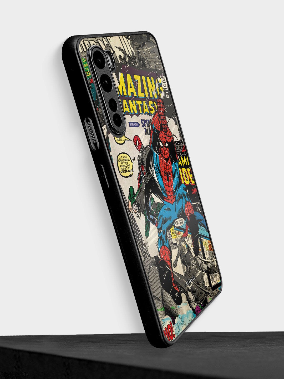 

macmerise Black & Red Comic Spidey Design OnePlus Nord Back Case