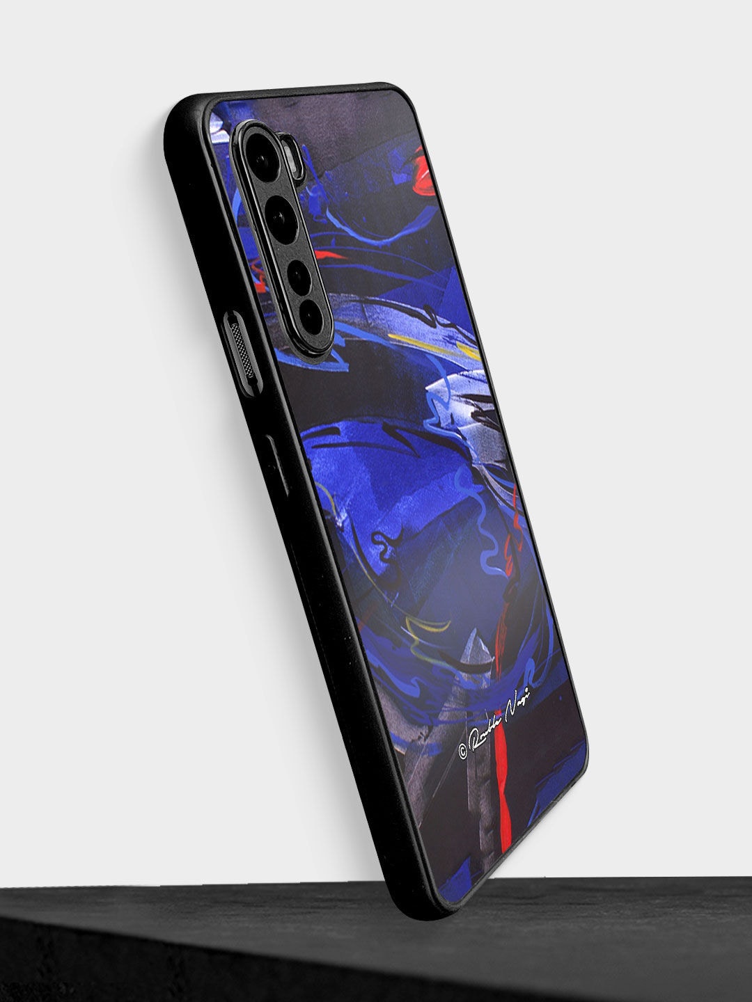 

macmerise Blue Printed Happy Sky Design OnePlus Nord Bumper Phone Back Case