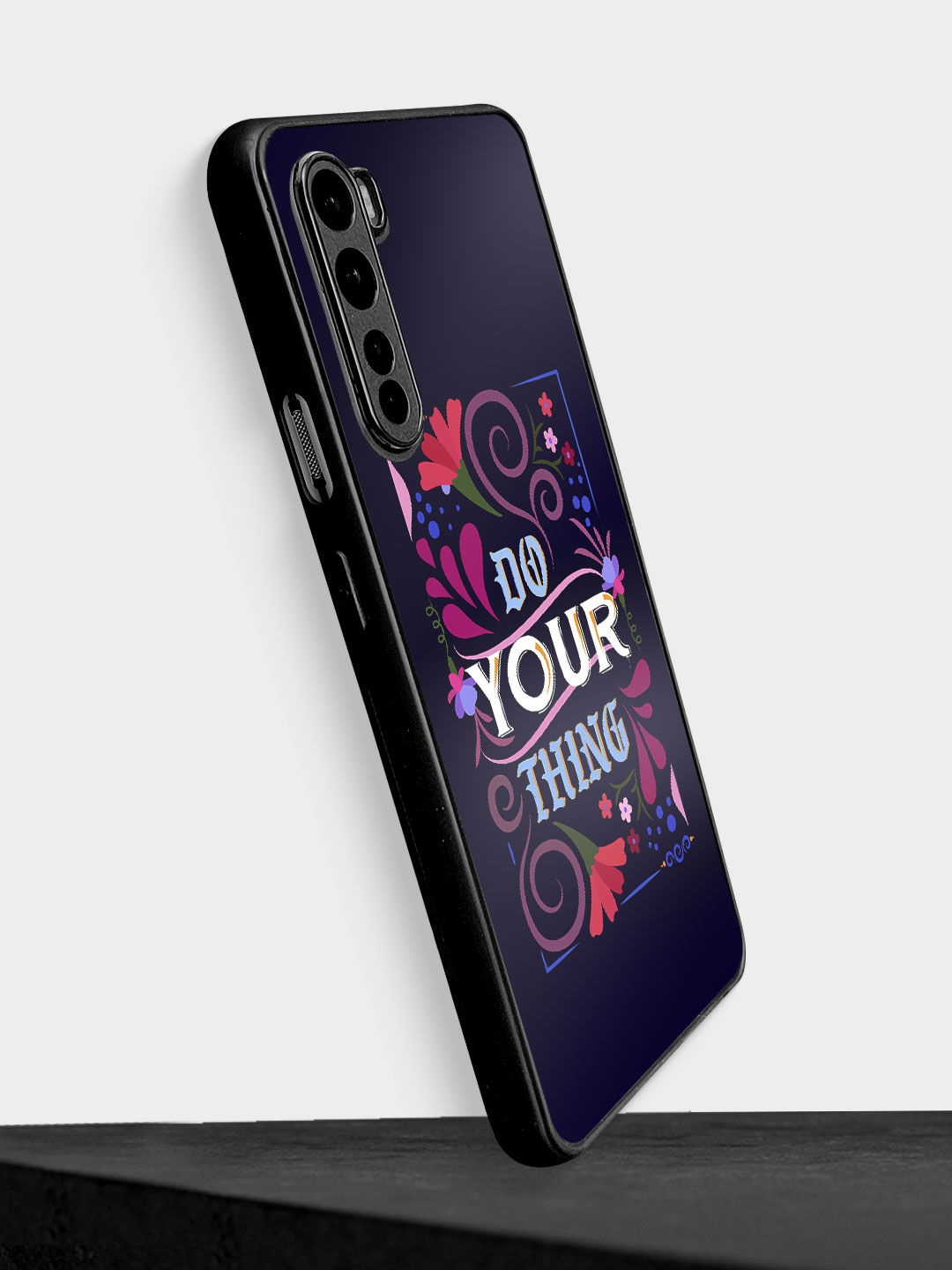 

macmerise Navy Blue Printed OnePlus Nord Bumper Back Case