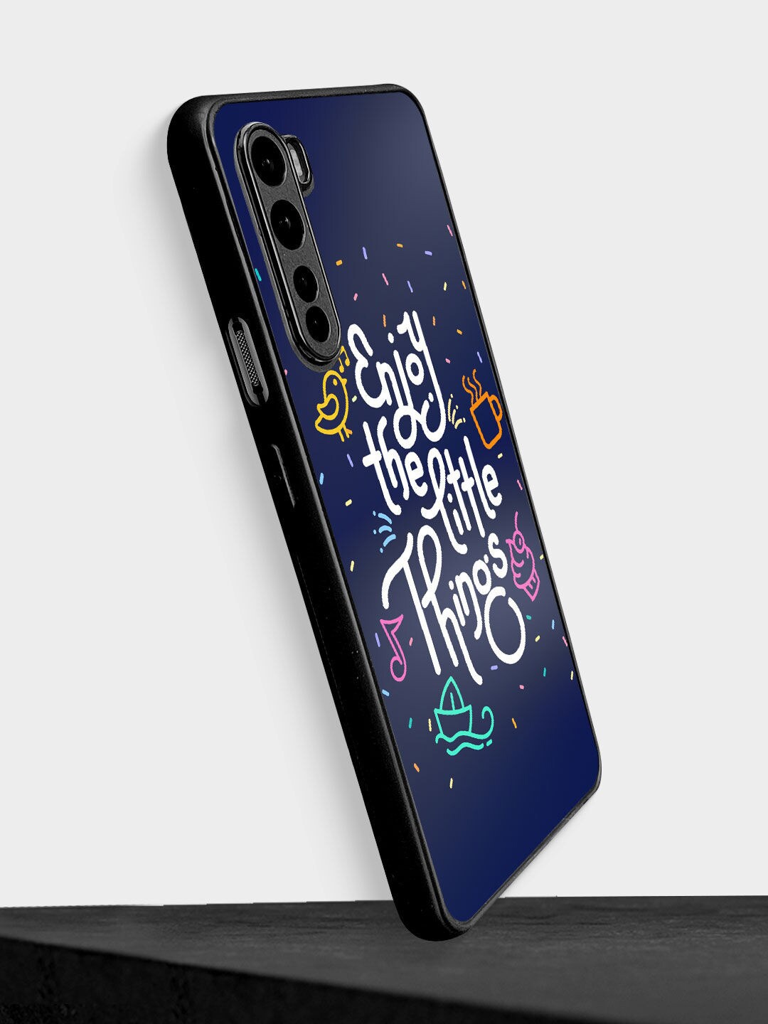 

macmerise Navy Blue Printed OnePlus Nord Bumper Back Case