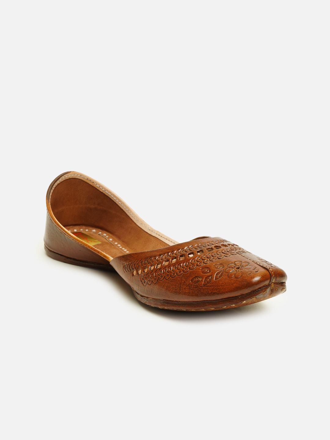 

Ta Chic Women Brown Ethnic Mojaris Flats