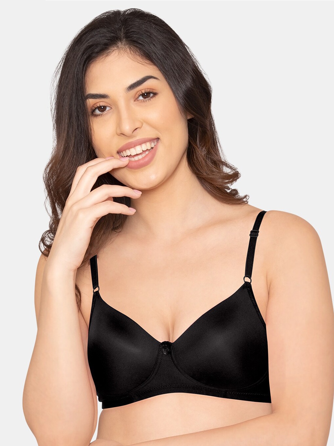

K LINGERIE Black Pack Of 2 Lightly Padded & Non-Wired T-shirt Bra