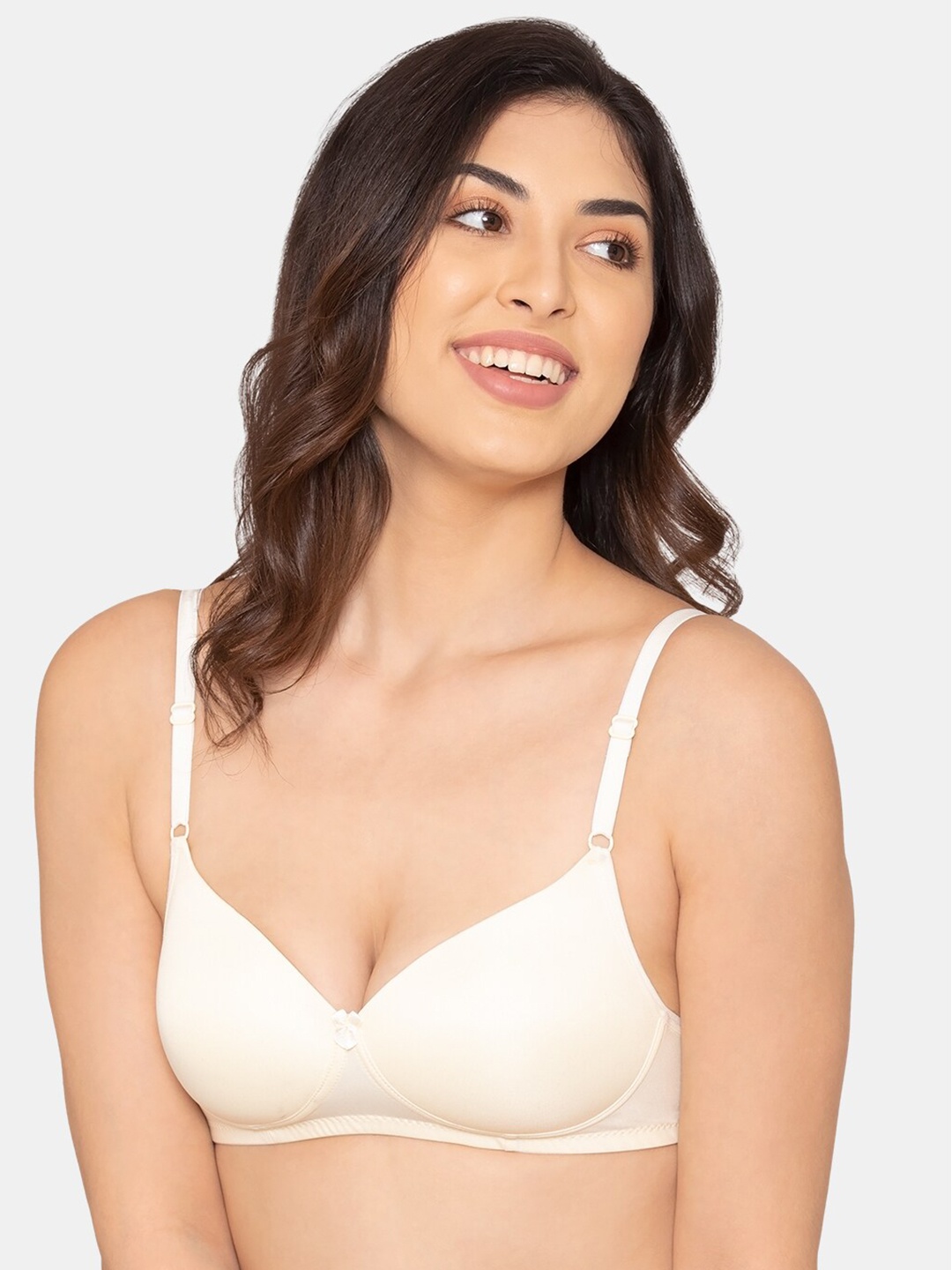 

K LINGERIE Pack Of 2 Beige Lightly Padded Non Wired Bra