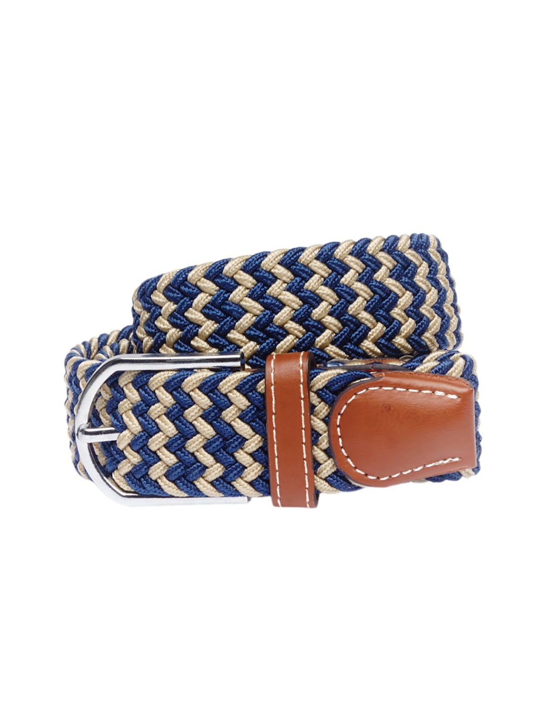 

The Tie Hub Men Blue Textured Belt