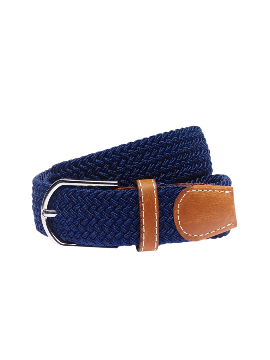 

The Tie Hub Men Navy Blue Textured Belt