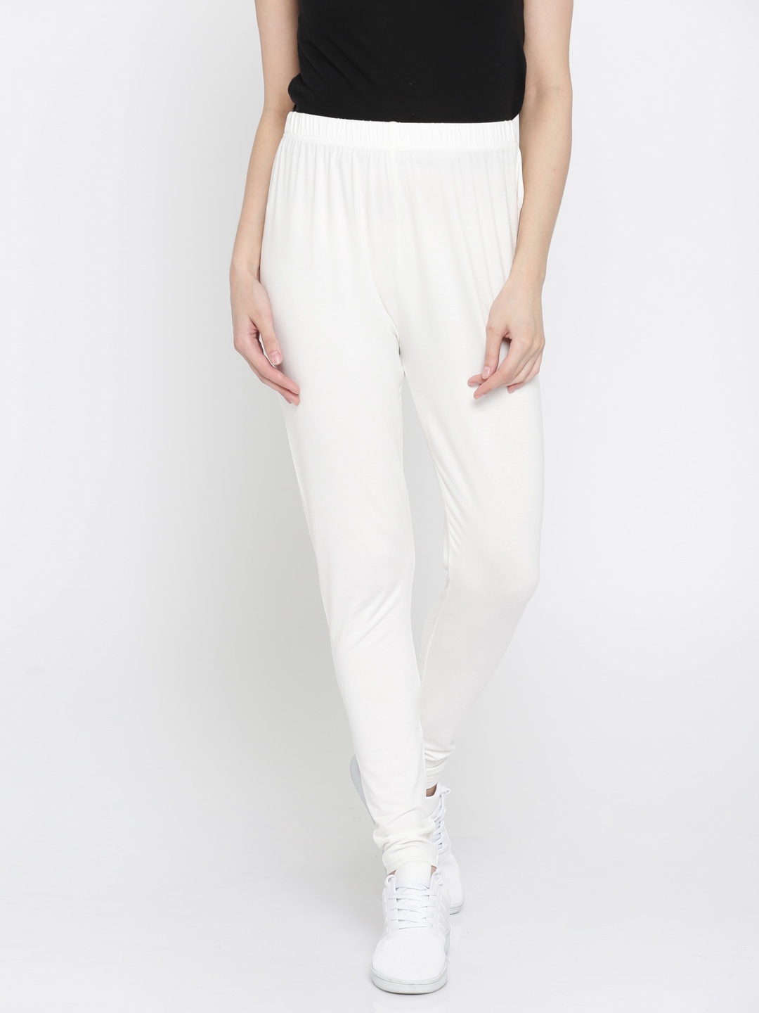 

Global Desi Off-White Leggings