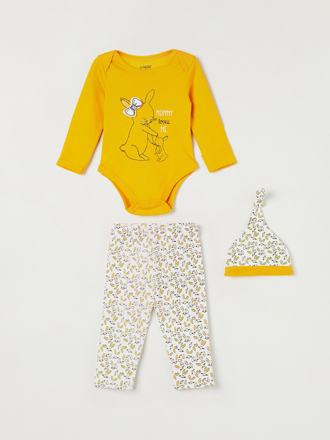 

Juniors by Lifestyle Girls Set of 3 Printed Cotton Rompers, Multi