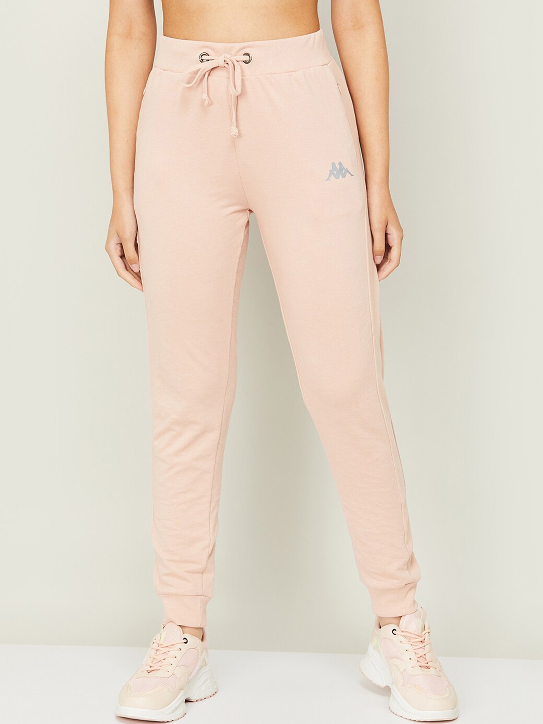 

Kappa Women Beige Solid Joggers