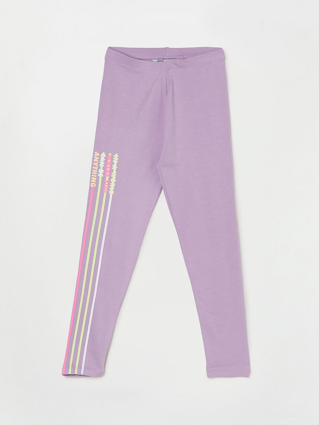 

Fame Forever by Lifestyle Girls Purple Ankle Length Leggings