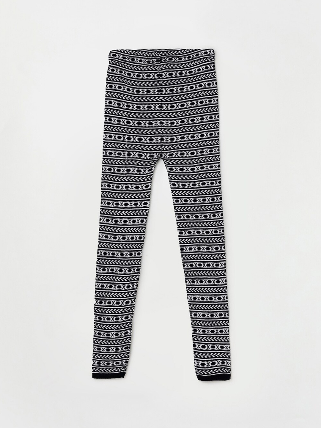 

Fame Forever by Lifestyle Girls Navy Blue & White Printed Ankle-Length Leggings