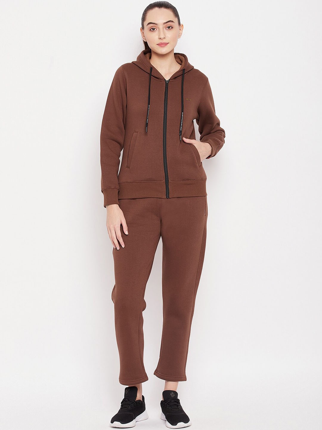 

Okane Women Brown Solid Tracksuit