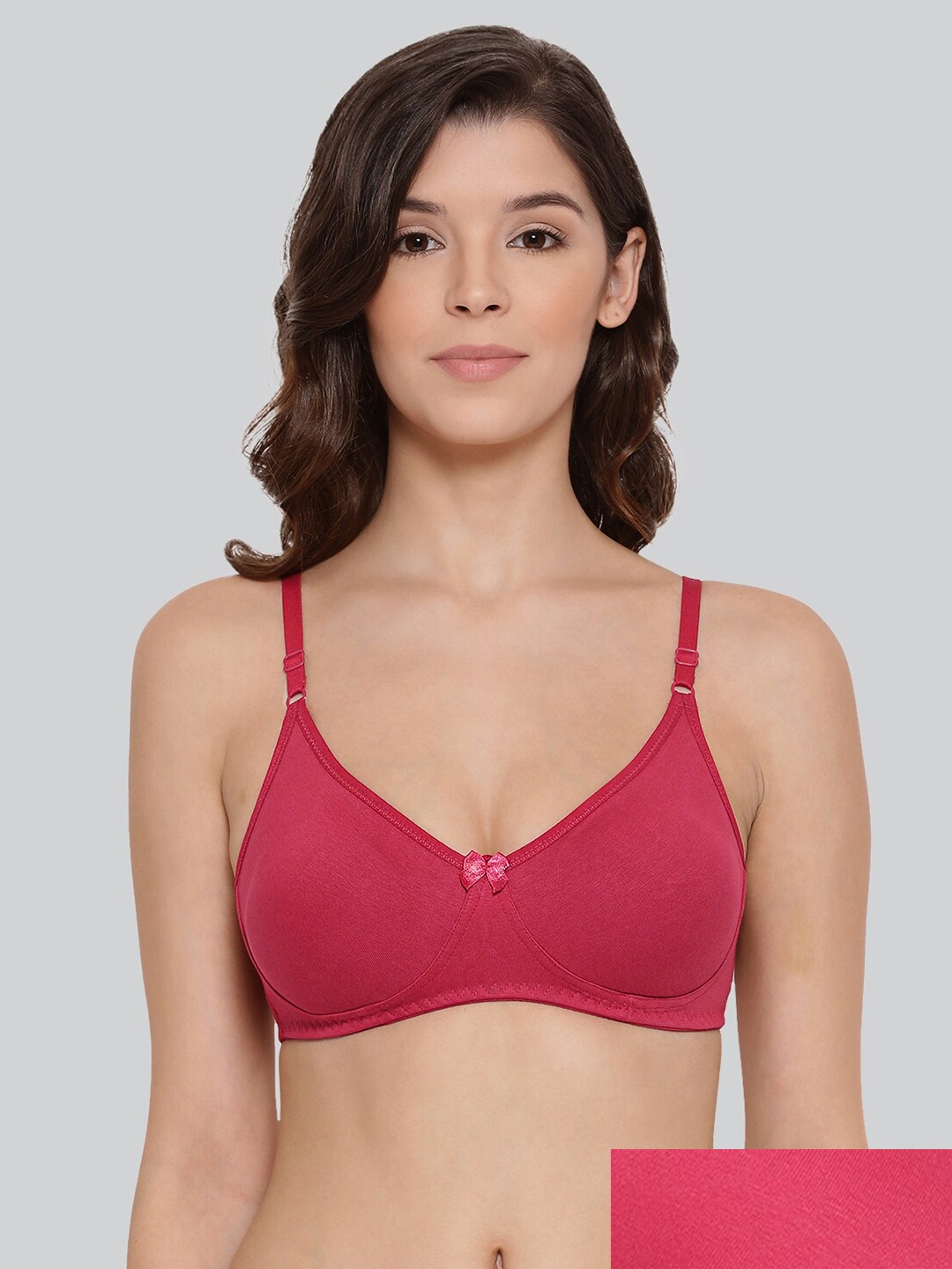 

LYRA Pack Of 2 Full Coverage Cross Over Comfort Bra, Pink
