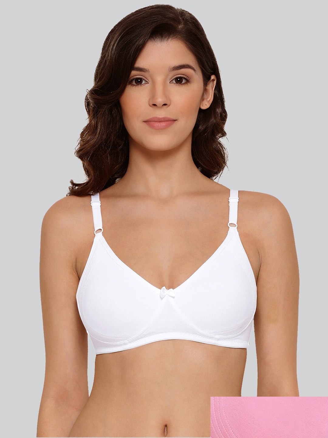 

LYRA Pack Of 2 Combed Cotton Seamless Moulded Encircled Bra, White