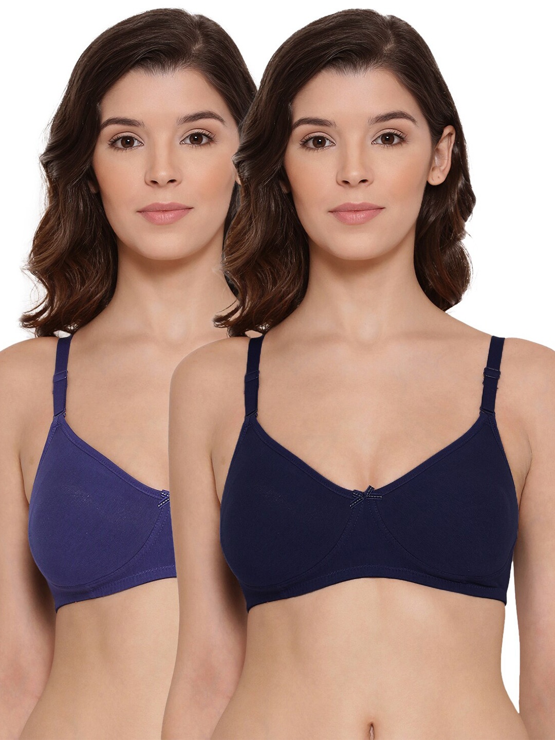 

LYRA Purple & Black Pack of 2 Side Shaper Cotton Bra