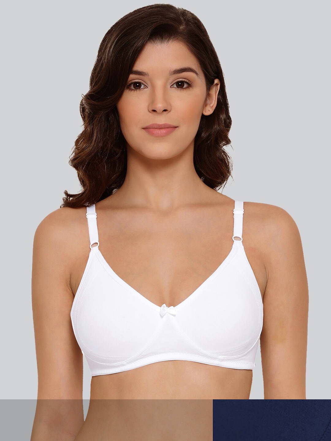 

LYRA Pack Of 2 Combed Cotton Seamless Moulded Encircled Bra, White
