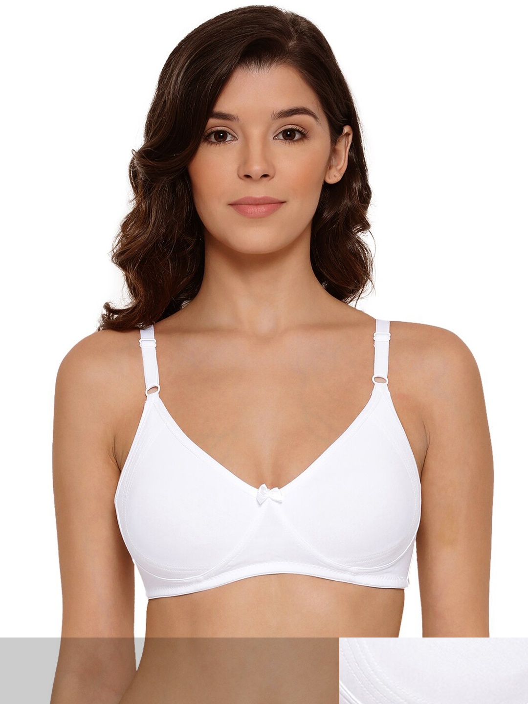 

LYRA Pack Of 2 Combed Cotton Seamless Moulded Encircled Bra, White