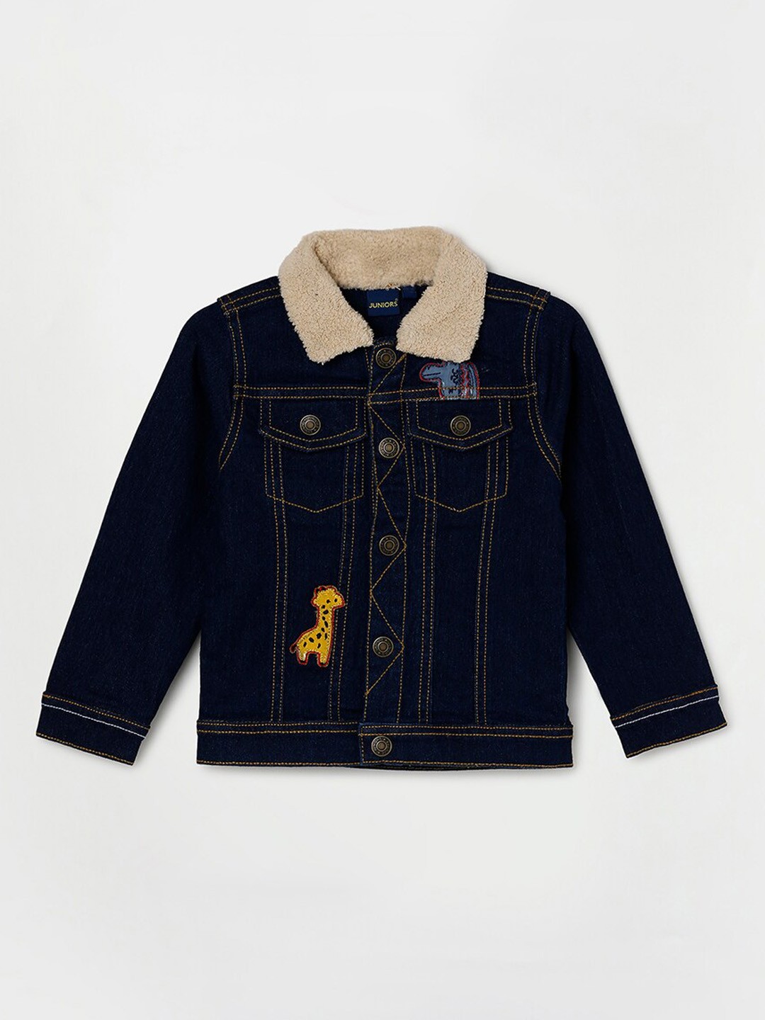 

Juniors by Lifestyle Boys Navy Blue Lightweight Denim Jacket
