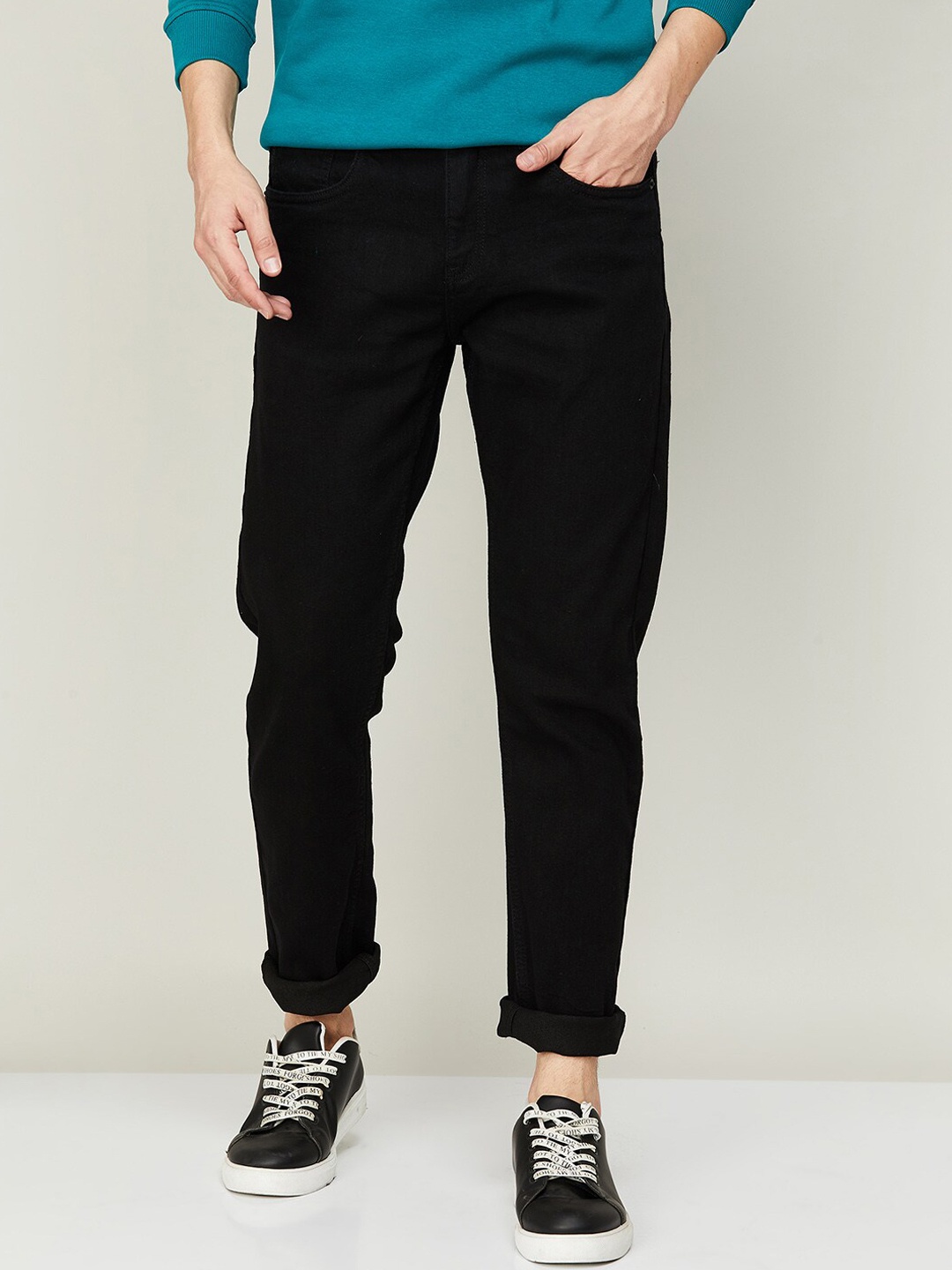 

Fame Forever by Lifestyle Men Black Dark Shade Slim Fit Jeans