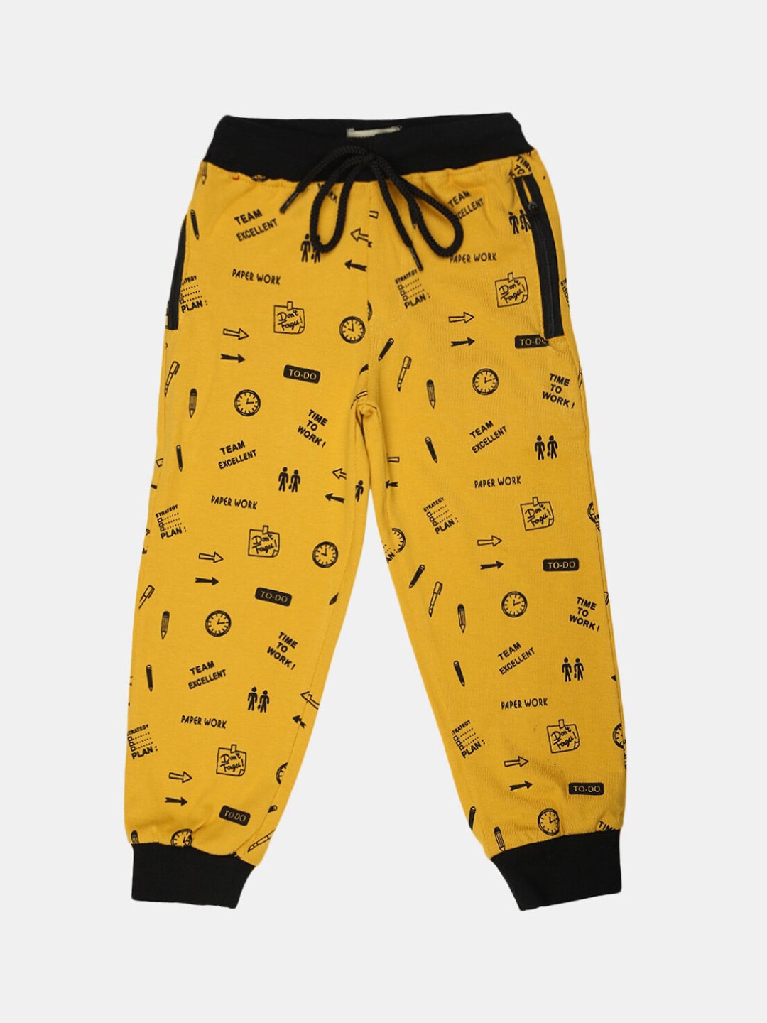 

V-Mart Boys Yellow Printed Cotton Pyjamas