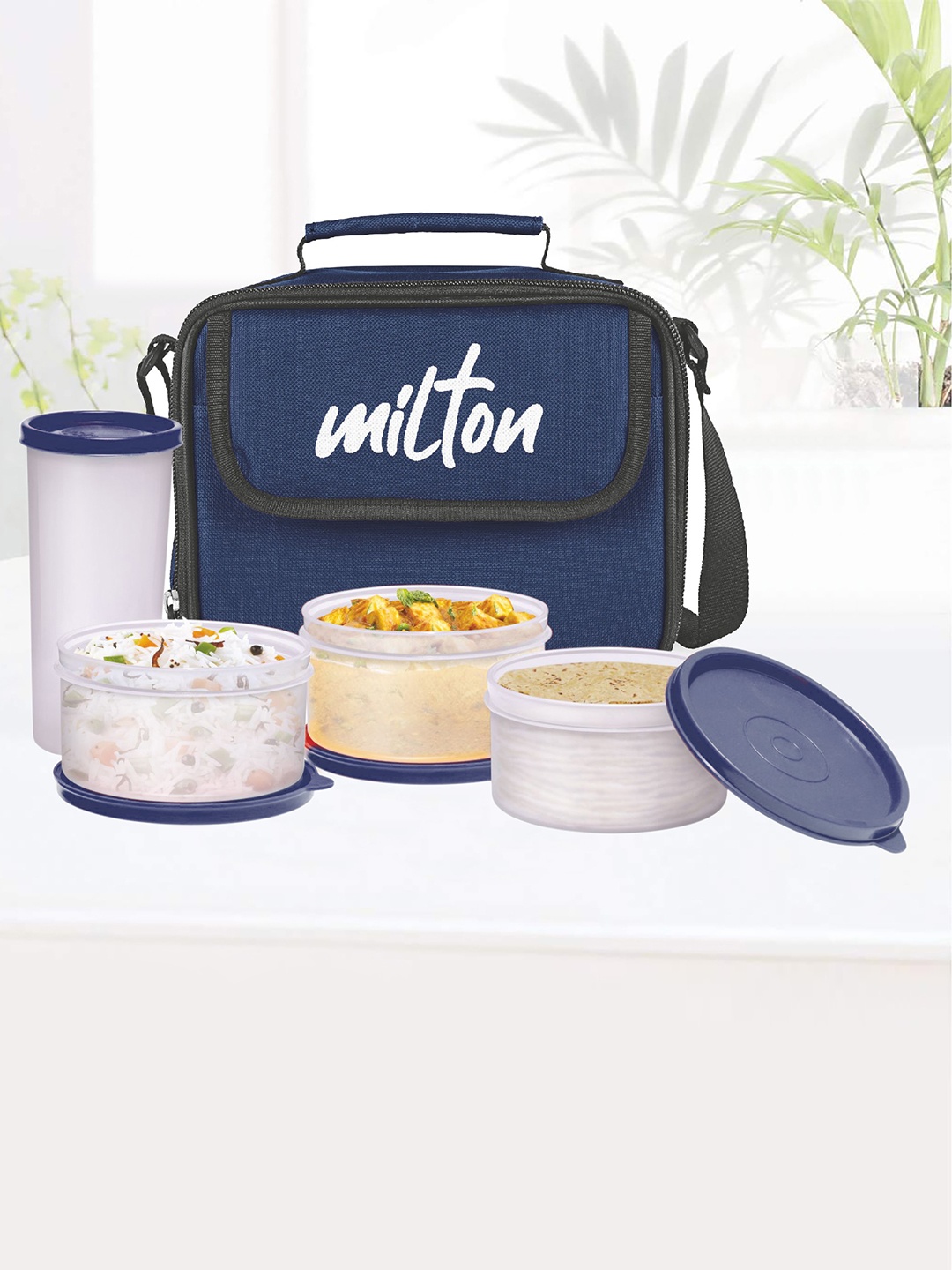 

Milton Blue New Meal Combi Lunch Box Set of 3 Containers and 1 Tumbler