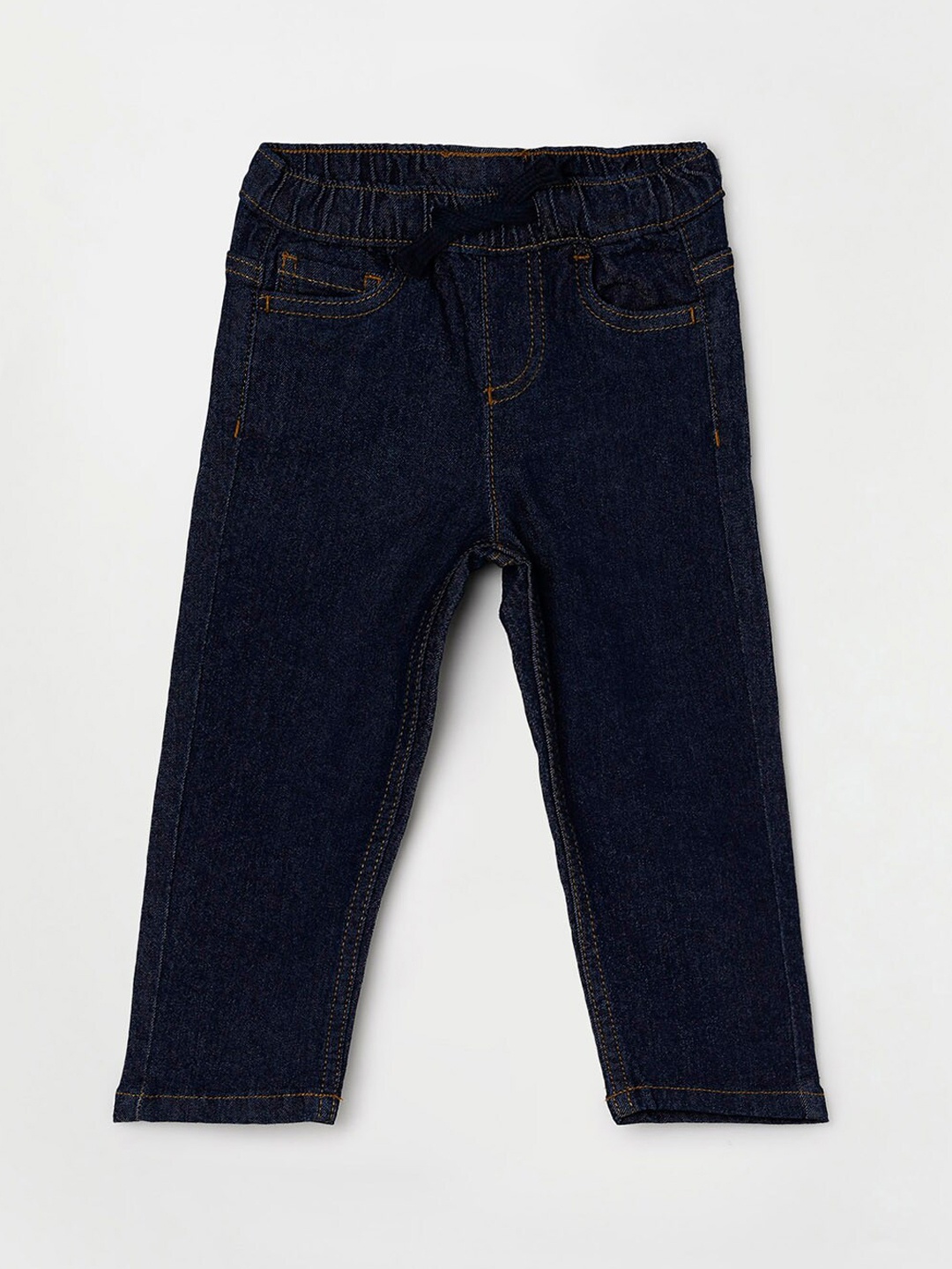 

Juniors by Lifestyle Boys Navy Blue Slim Fit Cotton Jeans