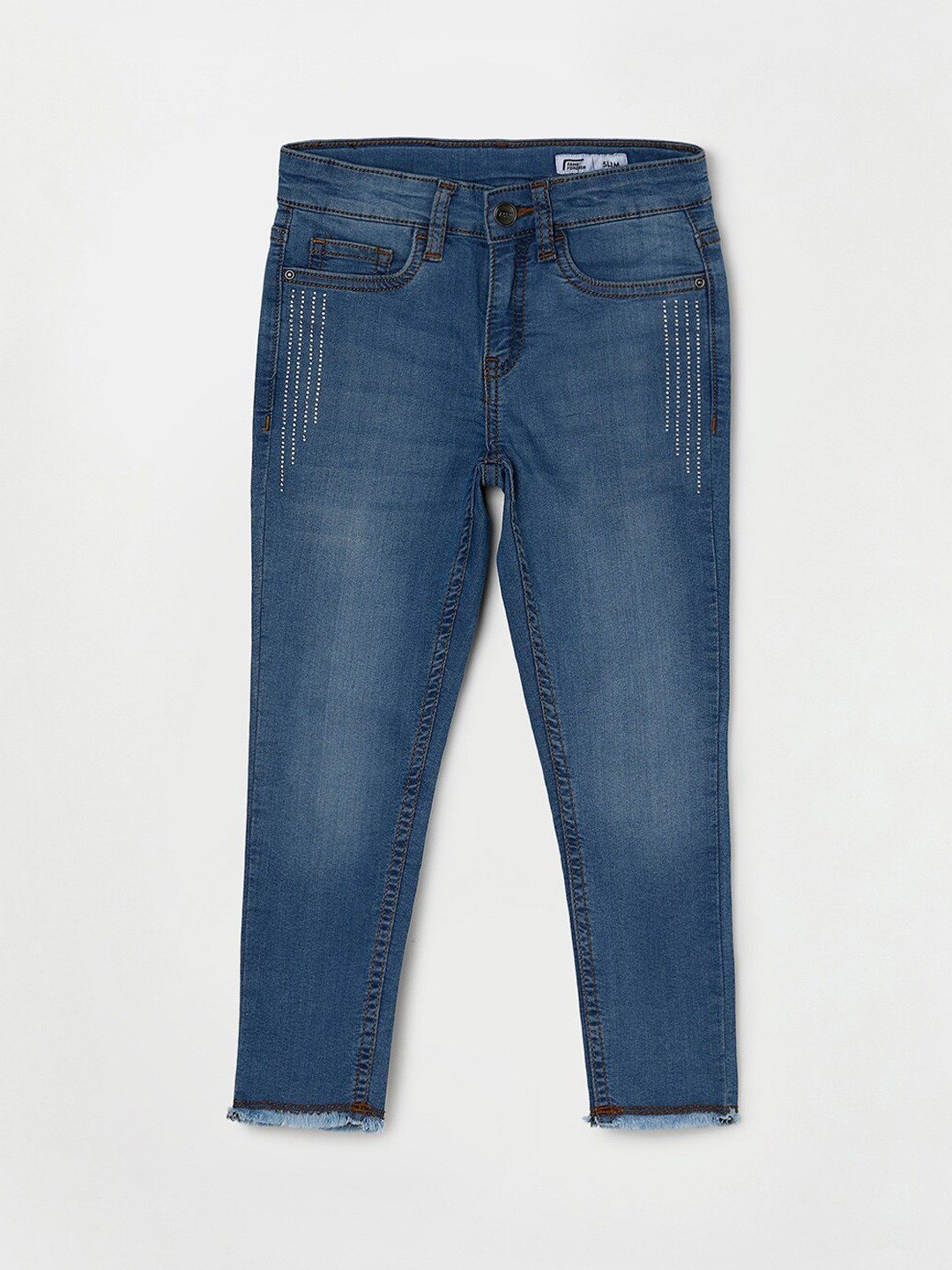 

Fame Forever by Lifestyle Girls Blue Skinny Fit Light Fade Cotton Jeans