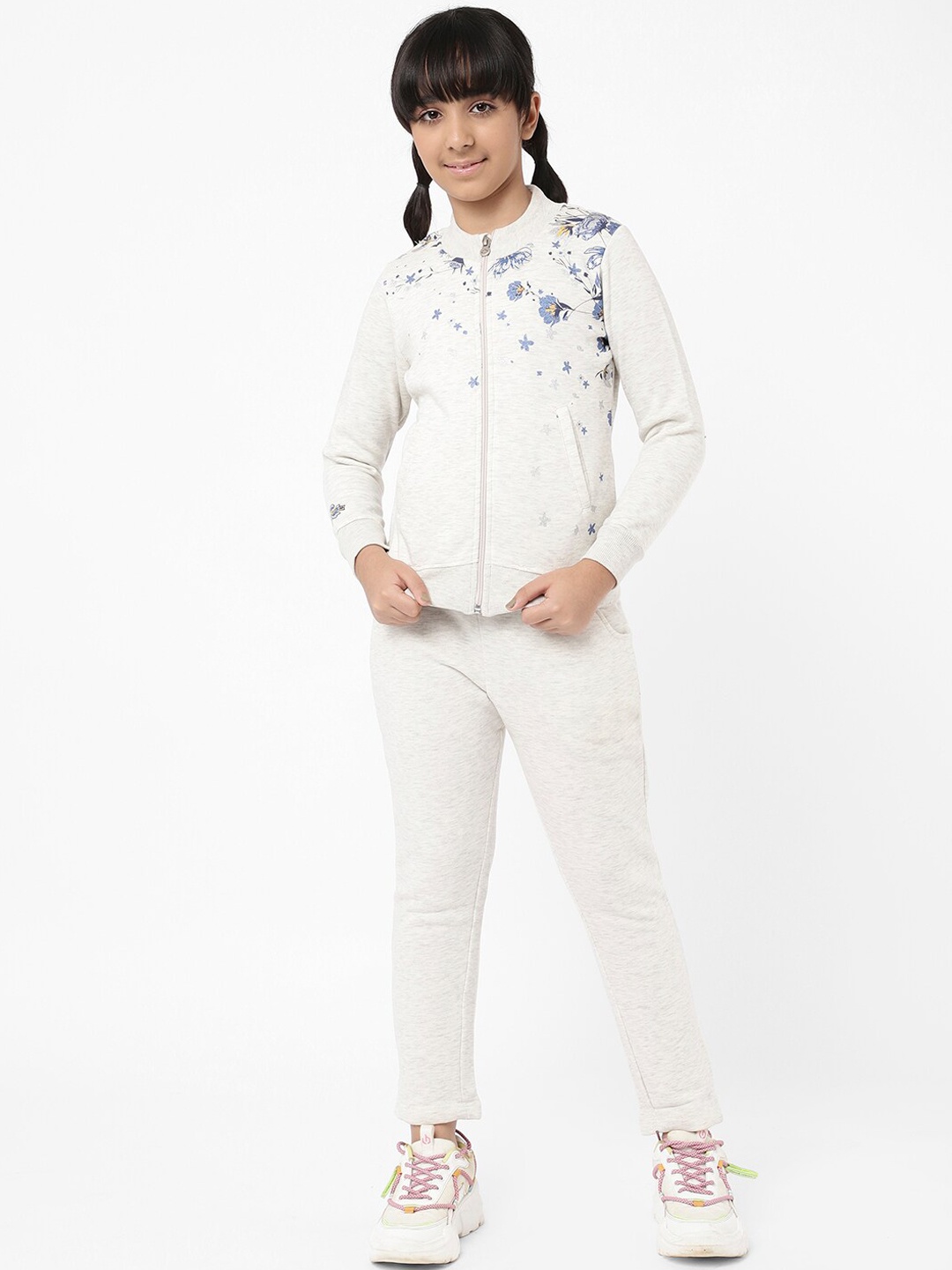 

Sweet Dreams Girls Off-White Printed Tracksuit