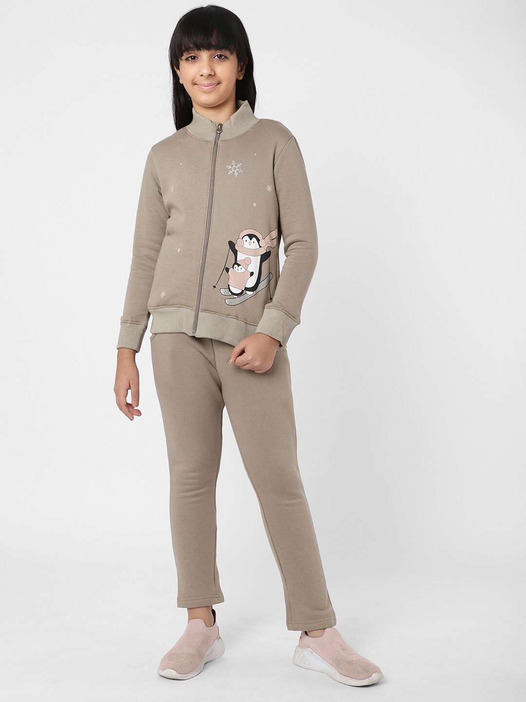 

Sweet Dreams Girls Green Graphic Printed Tracksuits