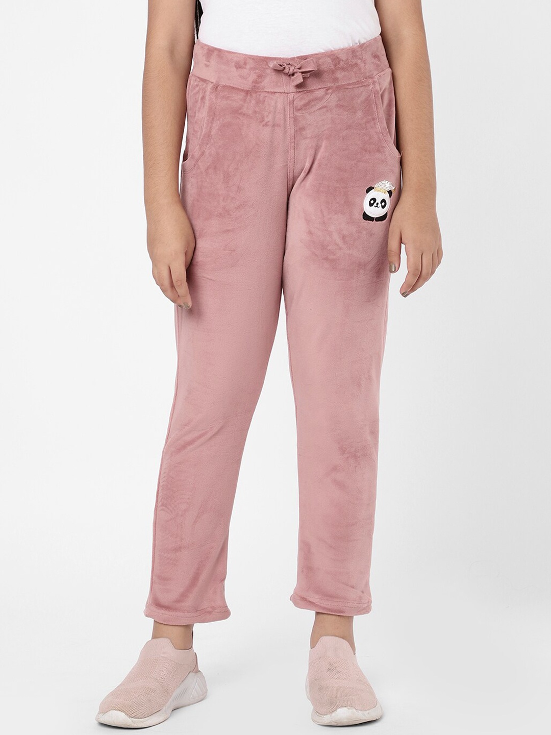 

Sweet Dreams Girls Brown Solid Lounge Pants