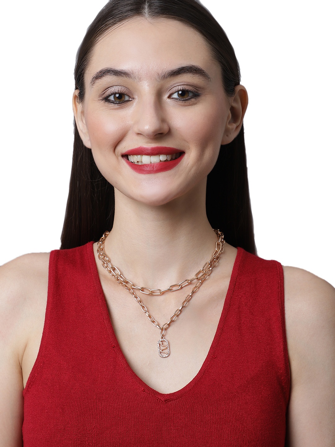

Madame Gold-Plated Layered Necklace