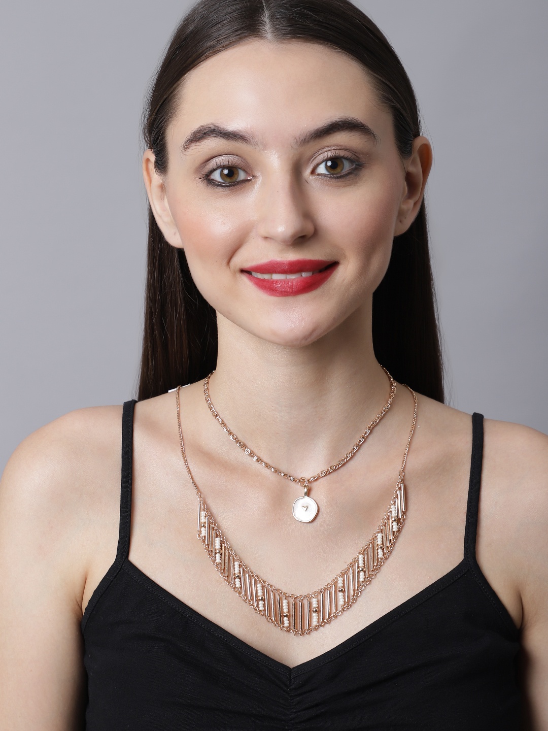 

Madame Gold & White Gold-Plated Necklace