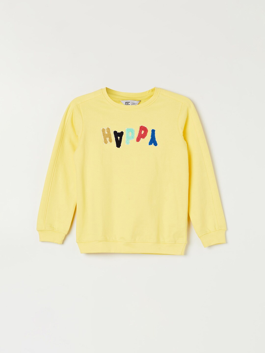 

Fame Forever by Lifestyle Boys Yellow Printed Pure Cotton Sweatshirt