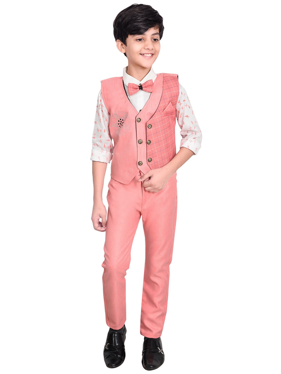 

ahhaaaa Boys 3-Piece Suit, Pink