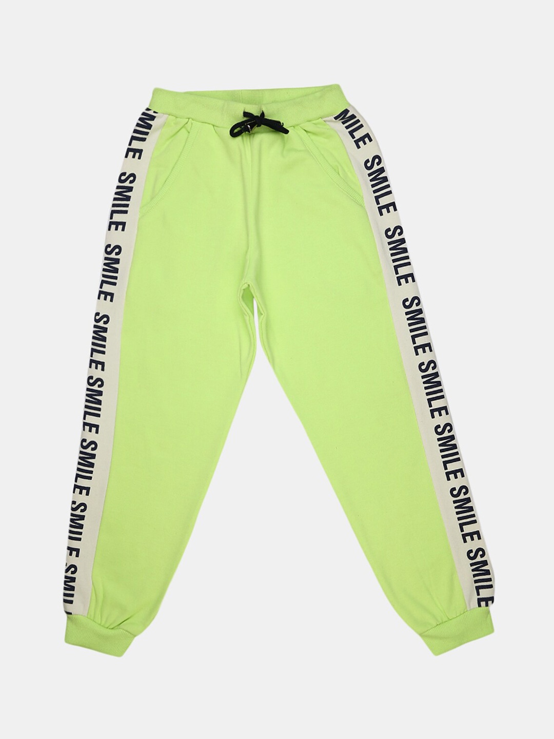 

V-Mart Girls Green Printed Cotton Fleece Lounge Pants