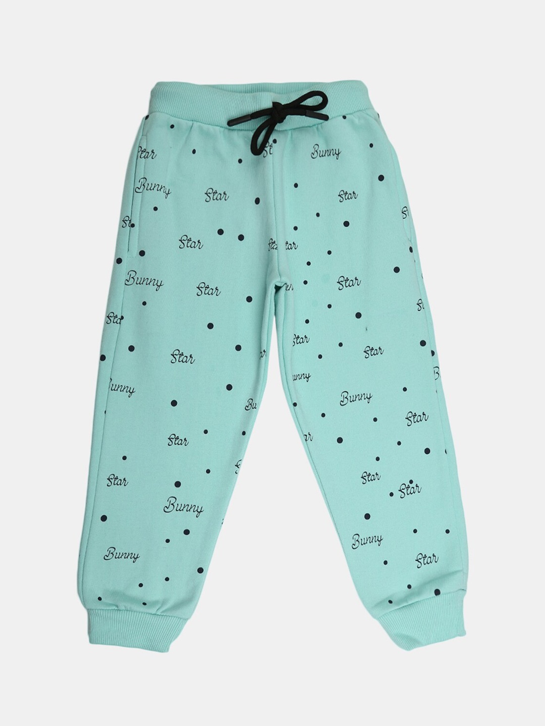 

V-Mart Girls Blue Printed Fleece Joggers