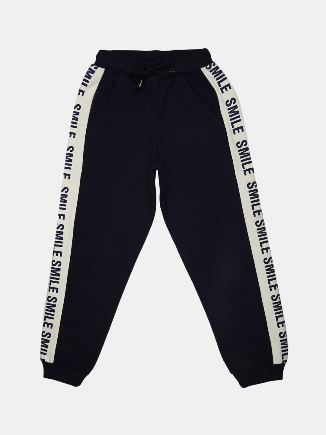 

V-Mart Girls Navy Blue Printed Fleece Lounge Pants