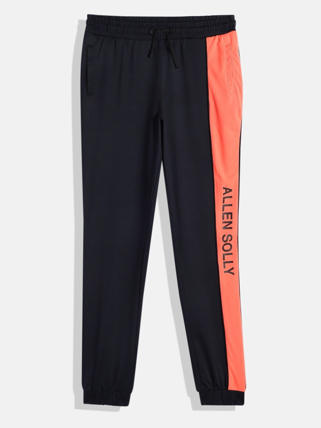 

Allen Solly Junior Boys Colourblocked Brand Logo Joggers, Black
