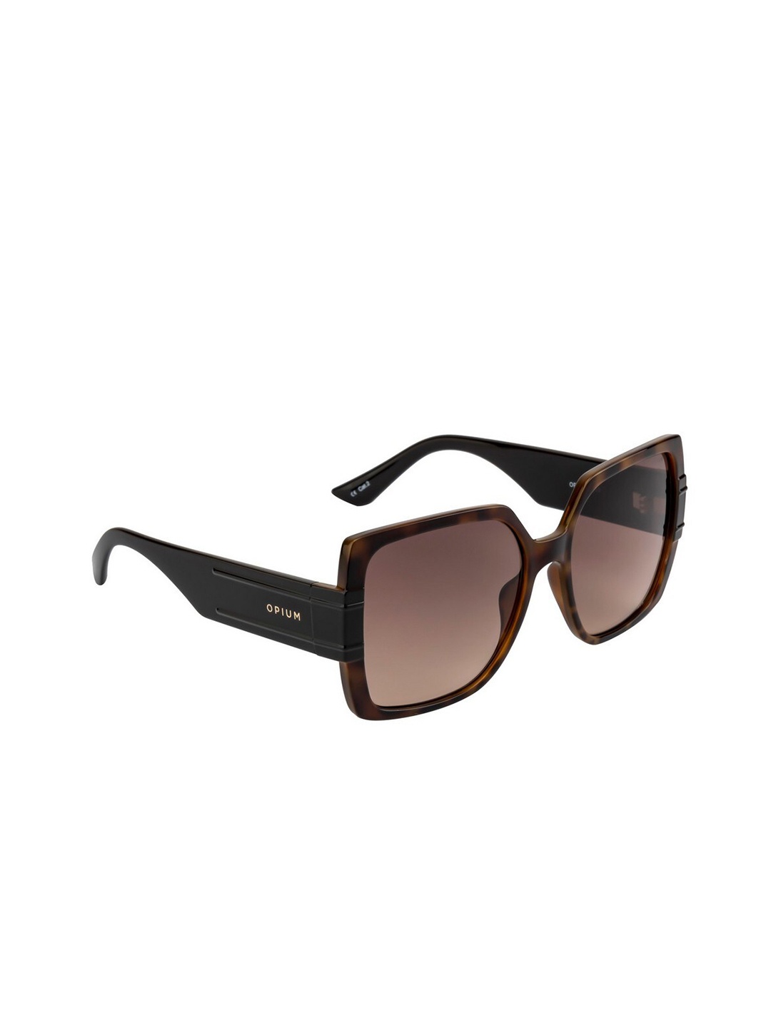 

OPIUM Women Brown Lens & Black Butterfly Sunglasses with UV Protected Lens OP-1959-C02