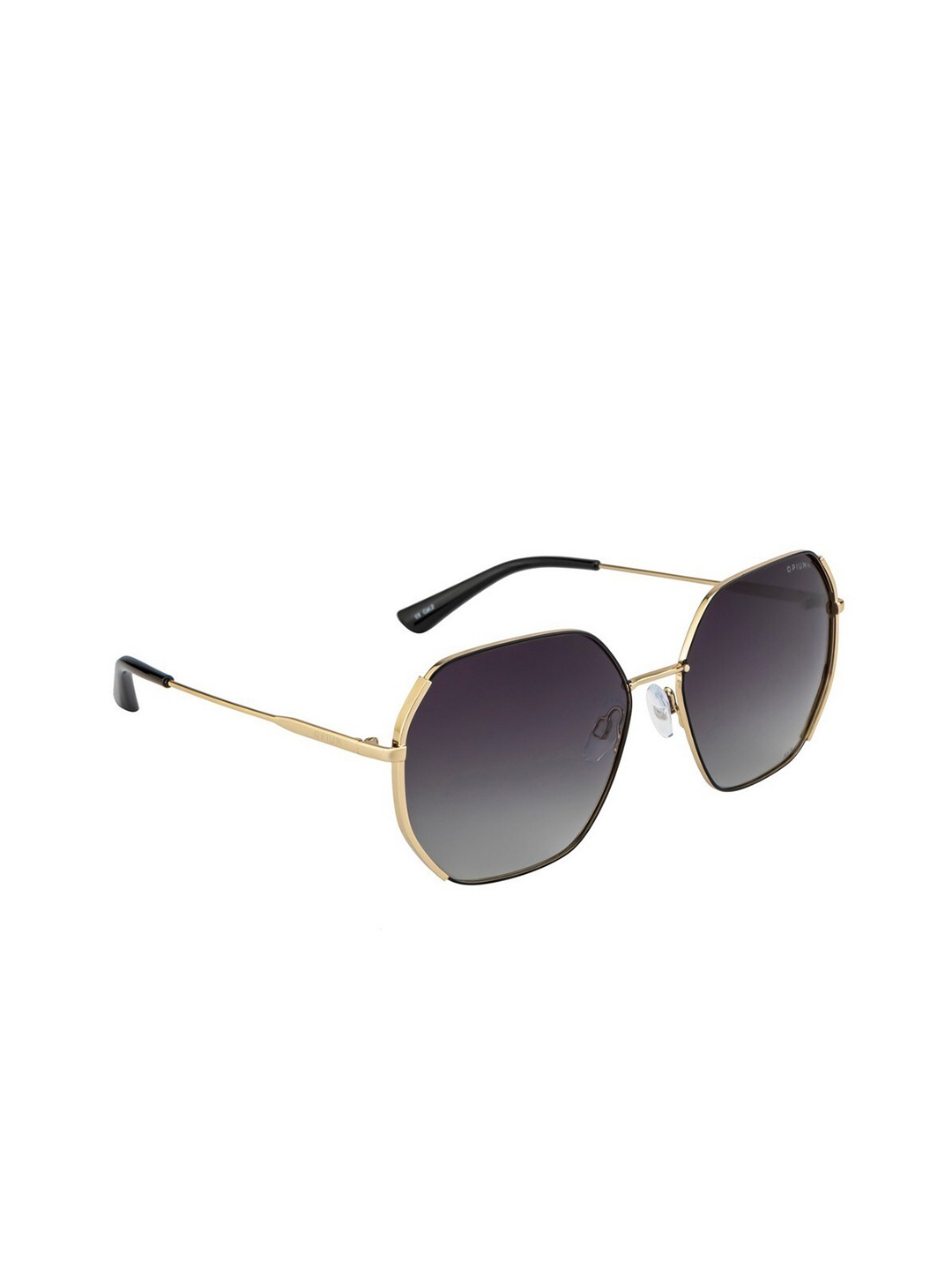 

OPIUM Women Black Lens & Gold-Toned Square Sunglasses with UV Protected Lens OP-1955-C02