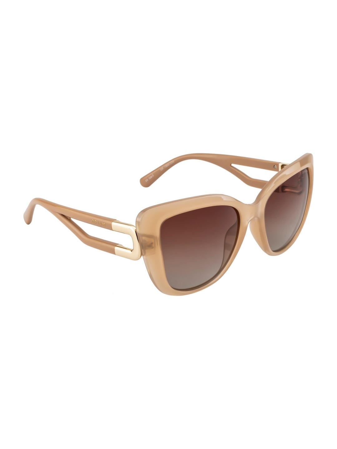 

OPIUM Women Brown Lens & Nude Coloured Butterfly Sunglasses with UV Protected Lens OP-1969-C03