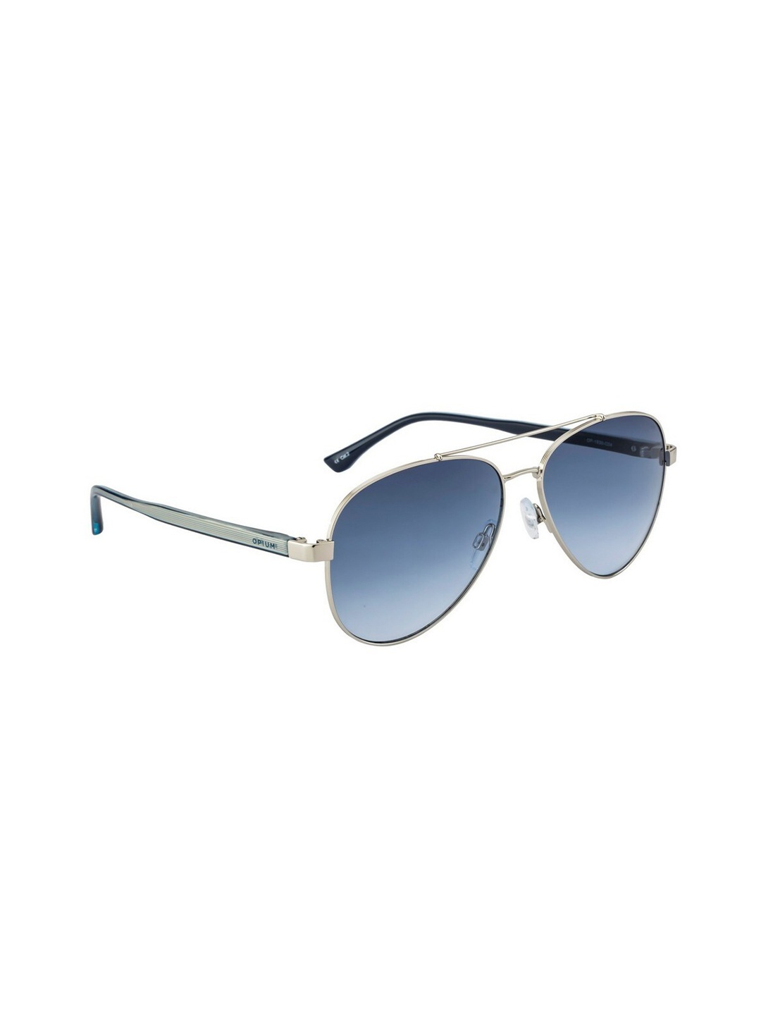 

OPIUM Men Blue Lens & Silver-Toned Aviator Sunglasses with UV Protected Lens OP-1930-C04-Silver